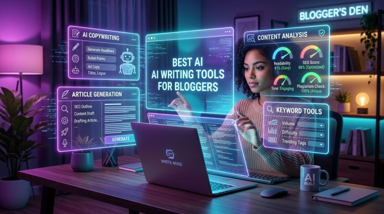 Best AI Writing Tools for Bloggers in 2026 (Free & Paid)