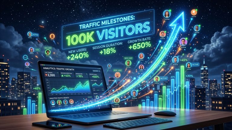 How to Drive 100,000 Free Monthly Visitors to Your Blog (Without Paid Ads)