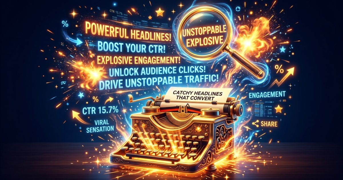 How to Write Catchy Headlines That Drive 500% More Clicks (With 25 Proven Templates)