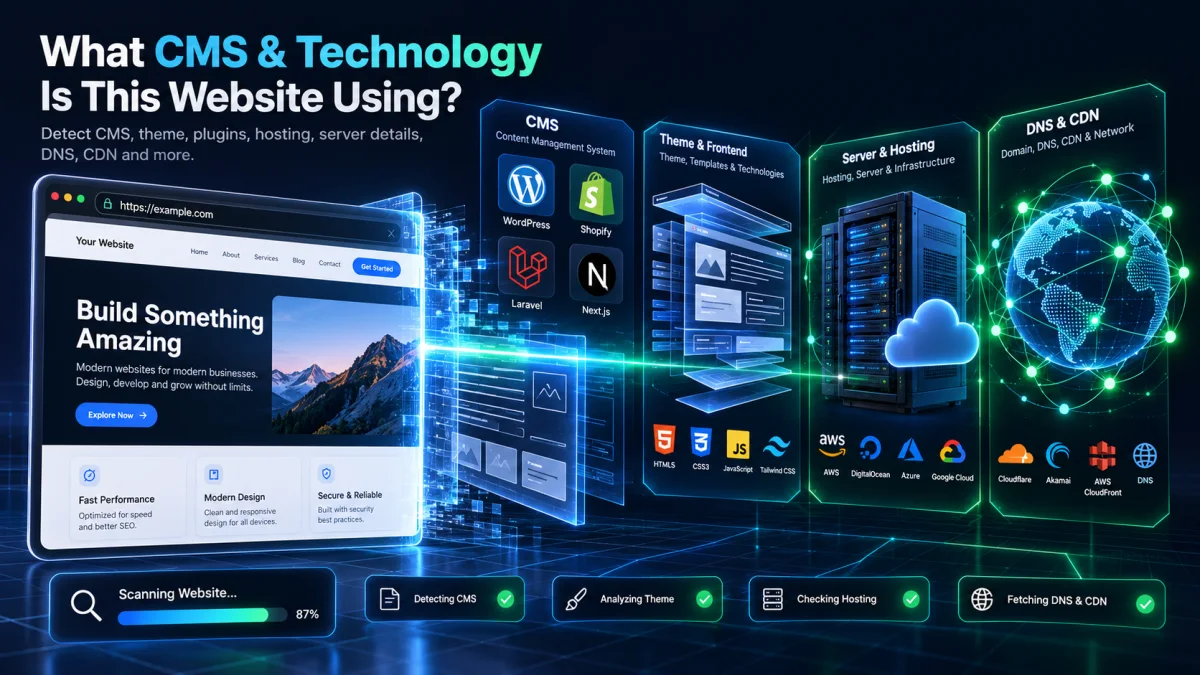 What CMS and Technology Is This Website Using? (Complete 2026 Lookup Guide)